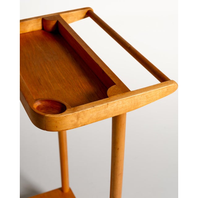 Wood Scandinavian Beech Valet Stand, 1950s For Sale - Image 7 of 9