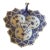 1950s Royal Copenhagen Blue Fluted Full Lace Cabaret Dish For Sale