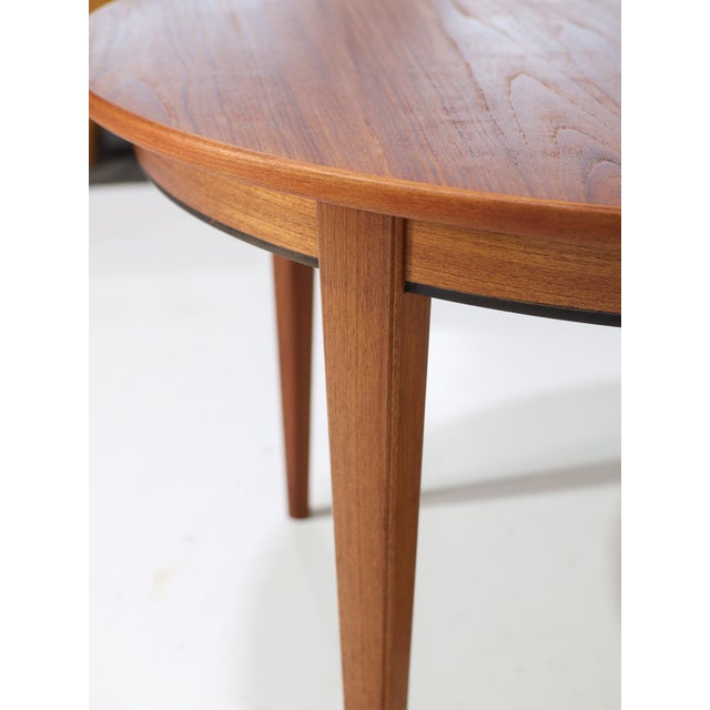 Model 55 Extendable Dining Table in Teak from Omann Jun, Denmark, 1960s For Sale - Image 10 of 18