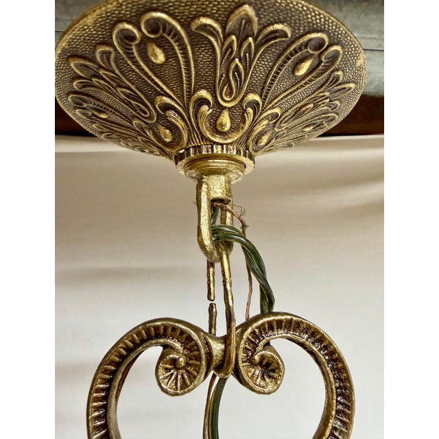 Brass Tassel Chandelier For Sale - Image 9 of 12