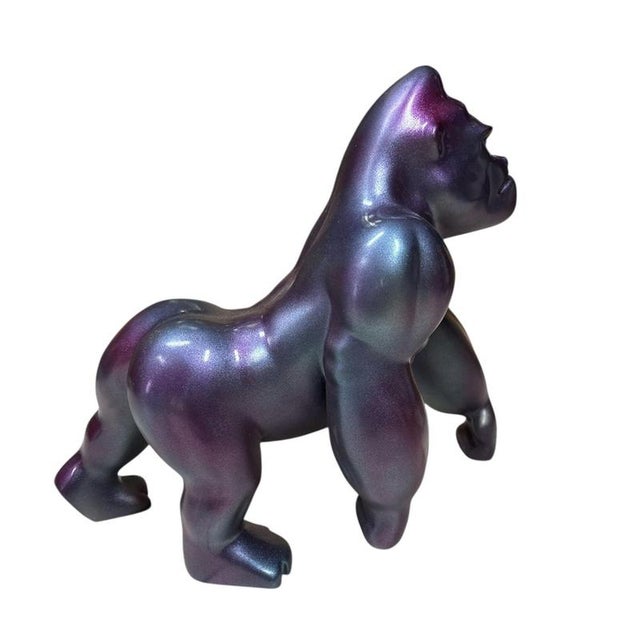 Contemporary Sculpture of Smooth Gorilla, 2020s, Bronze For Sale - Image 3 of 5
