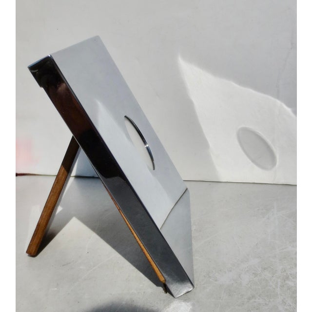 Italian Italian Felice Antonio, Botta, Chrome Photo Frame For Sale - Image 3 of 6