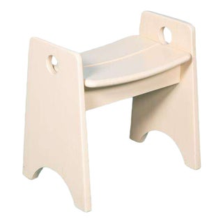 Mid-Century Swedish Stool in Wood by Gilbert Marklund, 1960s For Sale