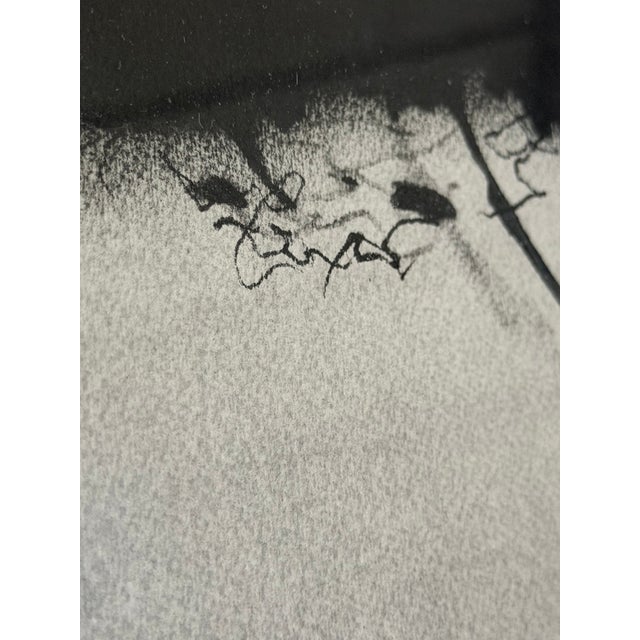 Charcoal Monumental Robert Flynn Graphite + Charcoal Drawing Signed Framed Minimalism For Sale - Image 8 of 18