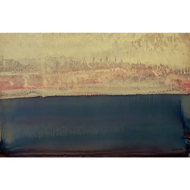 1940 Abstract Emil Bisttram Untitled Monoprint, Framed For Sale - Image 4 of 5