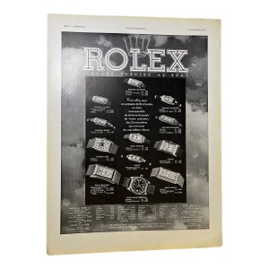 1934 French Ad Rolex Omega Print