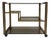 Mid-Century Brass Bar Car with Smoked Glass, 1970s For Sale