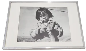 Vintage "Eskimo Girl"Photograph by the Education Development Center C.1967