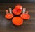 Beautiful space-age "Pic Boll" picnic set, designed by Carlo Viglino in 1968 and produced by Guzzini, Italy, in the 1960s...