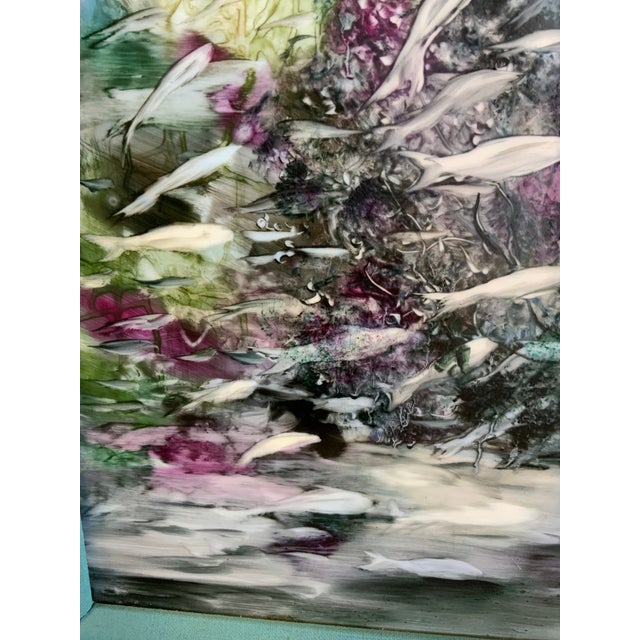 Late 20th Century Contemporary Painted Porcelain Panel For Sale - Image 5 of 8