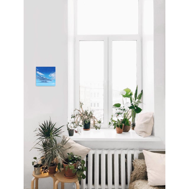 Textile "Celestial" Contemporary Skyscape Acrylic Painting by Nichole McDaniel For Sale - Image 7 of 9