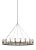 The Avenir light single-tier chandelier in weathered oak wood / antique forged iron provides abundant light to your home,...