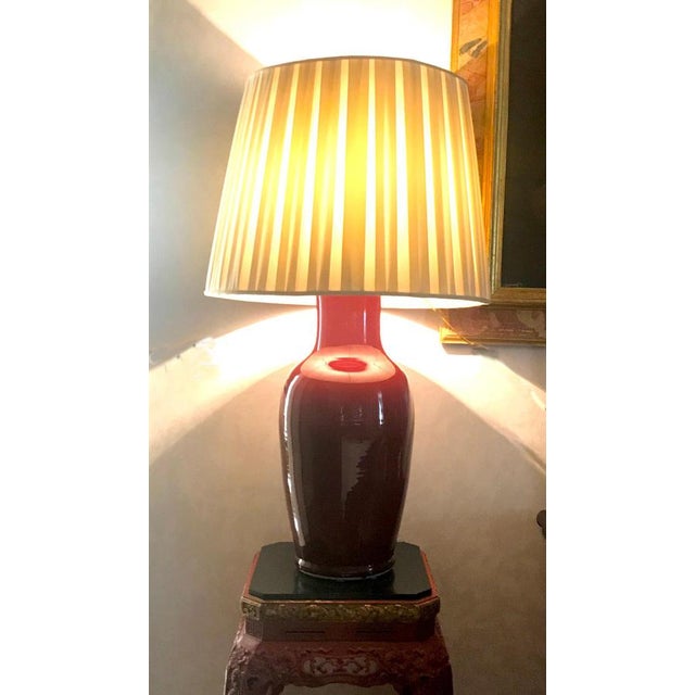 Large Sang-De-Boeuf Glazed Vases, Early 20th Century, Set of 2 For Sale - Image 6 of 7