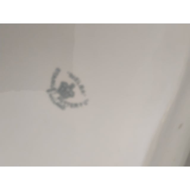 Late 19th Century Stanley Pottery Blue Melba Pattern Serving Platters- Set of 3 For Sale In Tampa - Image 6 of 6