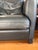Animal Skin Vintage Pair of Genuine Roche Bobois Black Leather Armchairs For Sale - Image 7 of 14