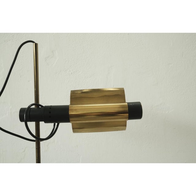 Mid-Century Modern Brass Raised Earth Lampshade, 1960s For Sale - Image 3 of 15