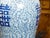 1920s Chinese Blue and White Double Happiness Temple Jar Mounted as a Table Lamp For Sale - Image 11 of 11