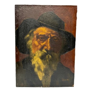 Paul Schoutten (1860-1922) Portrait, Painting of Elderly Gentleman With Beard For Sale