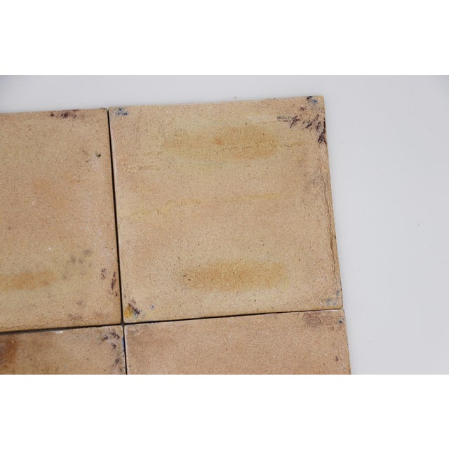 19th Century Set of Four Floral Tiles, Portuguese Baroque For Sale - Image 15 of 15