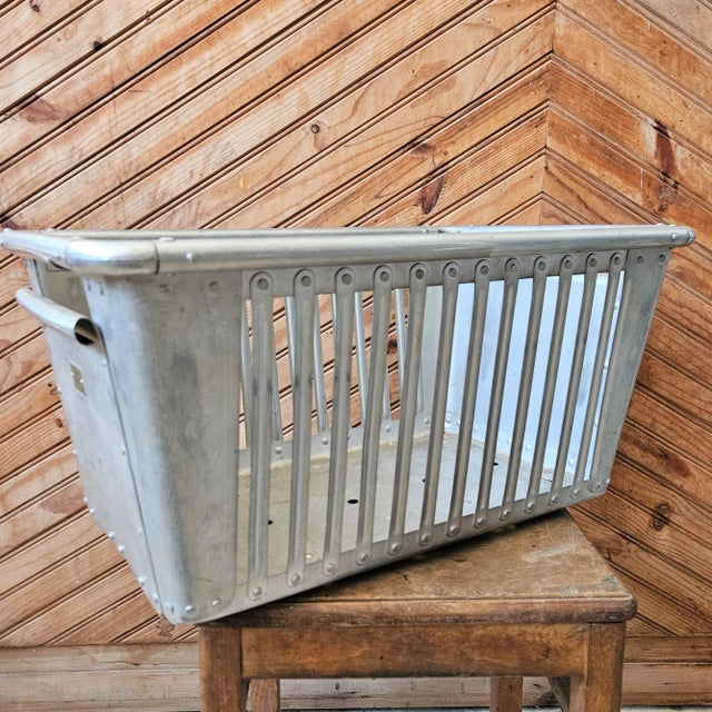 1950s Vintage Aluminum Basket from Zarges, 1950s-1960s For Sale - Image 5 of 9