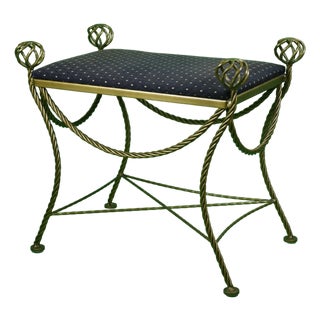 Faux Rope Small Bench For Sale