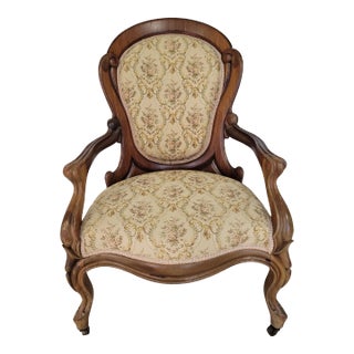 Early 20th Century Antique Victorian Armchair For Sale