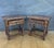 Baroque Spanish Rustic Oak Bedside Tables with Carved Drawers, 1950s, Set of 2 For Sale - Image 3 of 12