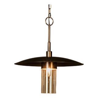 NOIR Anton Pendant, Metal with Aged Brass Finish For Sale