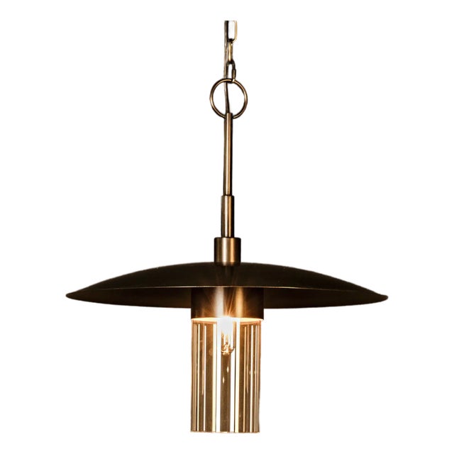 NOIR Anton Pendant, Metal with Aged Brass Finish For Sale