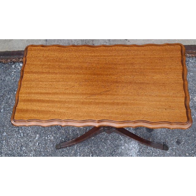 19th Century English Regency Mahogany Pedestal Supper or Occasional Table For Sale - Image 9 of 10