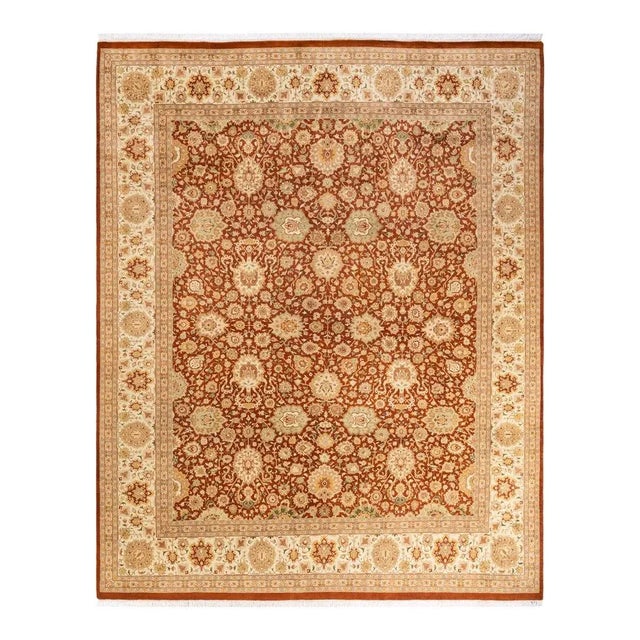Orange Mogul, One-of-a-Kind Hand-Knotted Area Rug in Orange, 8' 0" x 10' 0" For Sale - Image 8 of 8