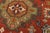 Kazak Rug 4'2'' X 6'1'' Red Wool Geometric Hand-Knotted Oriental Carpet For Sale - Image 4 of 12