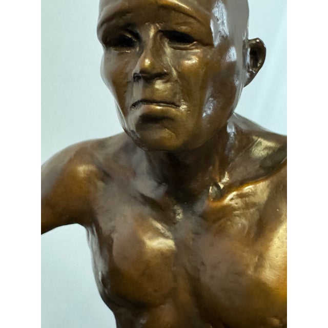 2011 Janice Barone Signed Bronze “Sumo Wrestler” Sculpture For Sale - Image 9 of 11