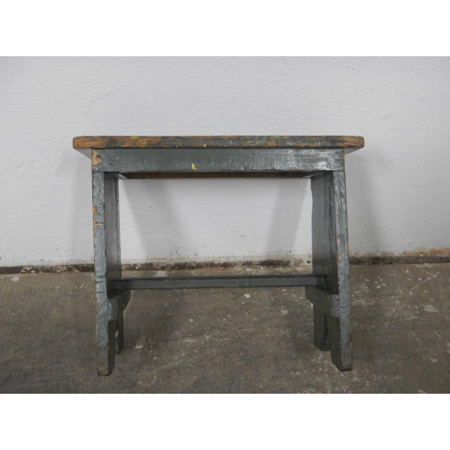 Mid-Century Fir Stool, 1960s For Sale - Image 6 of 10