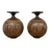 Designs West Stoneware Pottery Spherical Vases, Set of Two For Sale