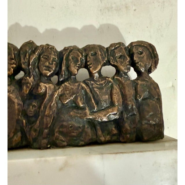 Frank Kleinholz, Bronze Sculpture Marble Base Wpa Artist Nyc Frank Kleinholz American Modernist For Sale - Image 9 of 12