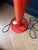Vintage Floor Lamp in Orange Lacquered Metal, 1970s For Sale - Image 4 of 5