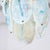 1960s Mid-Century Hand-Blown Murano Opalescent & Cerulean Detail Glass Chandelier For Sale - Image 5 of 18