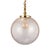 Gold Mouth-Blown, Spherical Glass Pendant Lamp with Melted Flakes of Real Gold, 1970s For Sale - Image 8 of 8