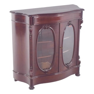 English Double-Door Display Cabinet, 1890s For Sale