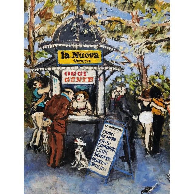 Walter Piacesi, Latest News, 2002, Oil on Board For Sale - Image 4 of 17