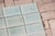 Ceramic Antique 1920s Portuguese Art Deco Era Relief Tiles Set of 56 in Soft Seafoam Glaze For Sale - Image 7 of 18
