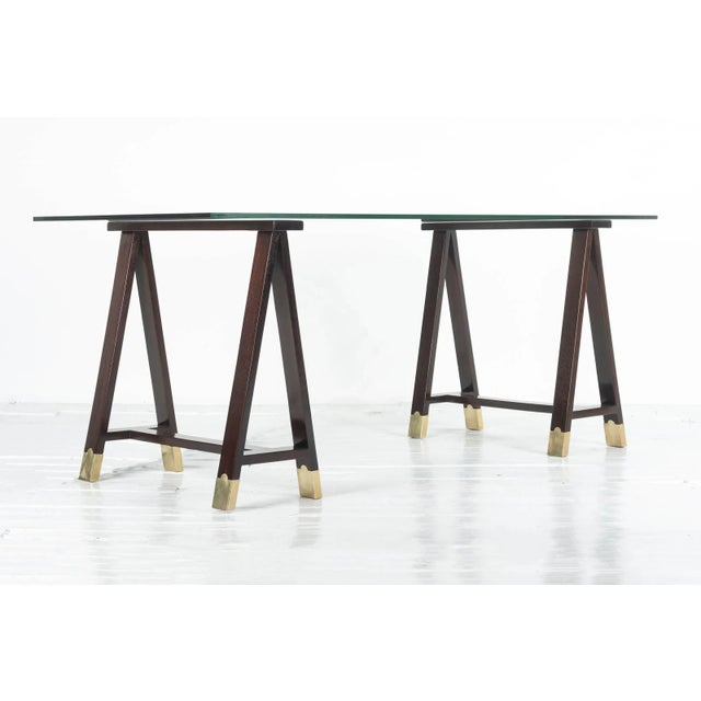 Modern Arturo Pani Trestle Table For Sale - Image 3 of 8