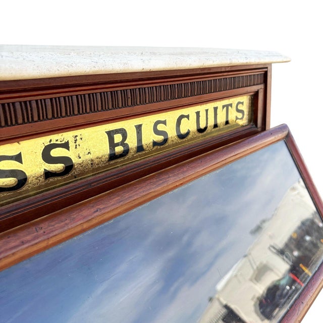 19th Century "High Class Biscuts" Mahogany Shop Display Cabinet by Parnall & Sons For Sale - Image 9 of 17