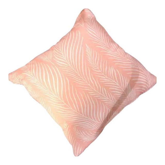 2020s Pair 24'' Thomas Strayhan Pink Palm Pillows For Sale - Image 5 of 5