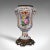 This is an antique mantlepiece vase. A French, ceramic and gilt metal display planter or jardiniere, dating to the late...