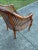 Hollywood Regency Mid 20th Century Faux Bamboo Chair For Sale - Image 3 of 3