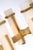 Ian K. Fowler for Visual Comfort Signature Malik Large Linear Chandelier in Hand-Rubbed Antique Brass with Alabaster For Sale In Houston - Image 6 of 10