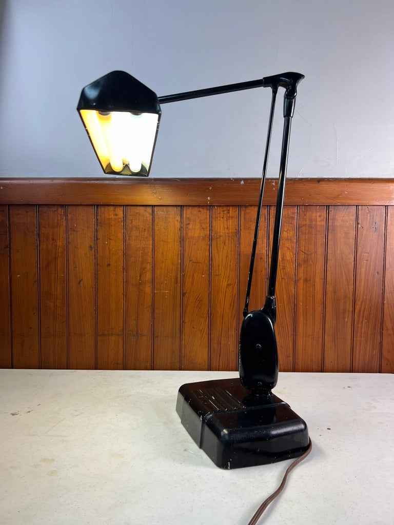 Dazor Vintage Floating Industrial Drafting Desk Lamp | Chairish