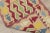 1970s Turkish Vintage Rams Horn Design Ikat Beige Hand Knotted Kilim Rug For Sale - Image 10 of 12